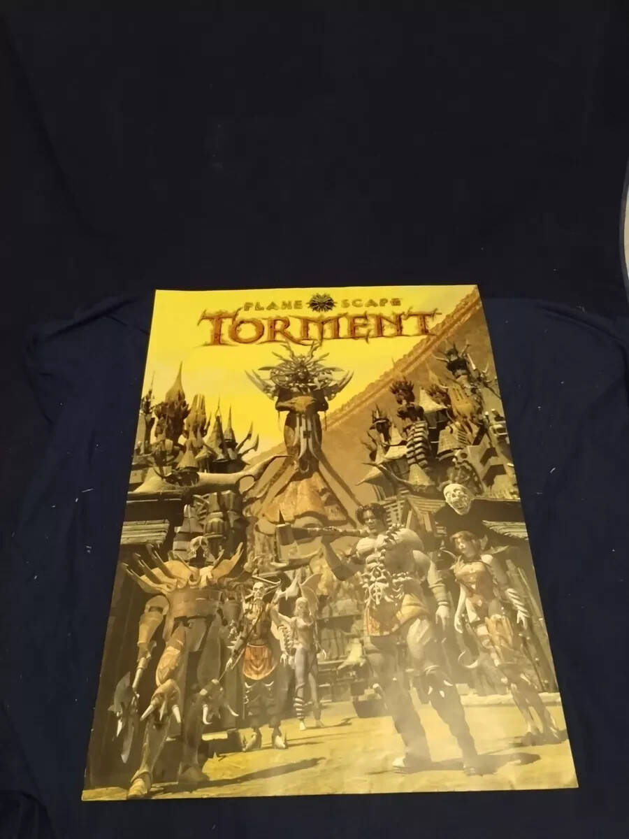 Planescape Torment PC Game 1999 Promo Ad Art Print Poster Vintage RPG 20