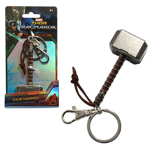 Thor Hammer Pewter NEW * Mjolnir Key Chain * Ragnarok Dark World Keychain 