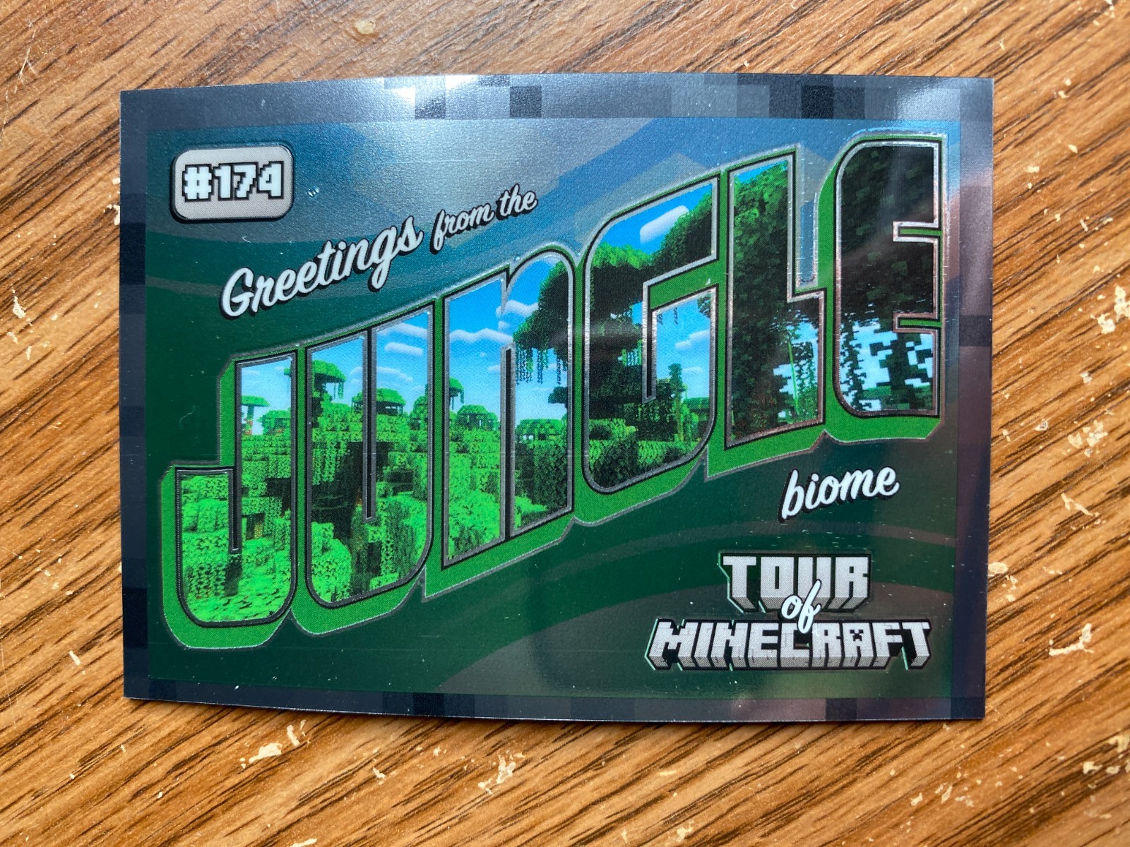 2024 Panini Minecraft Jungle Biome #174 Optichrome Parallel