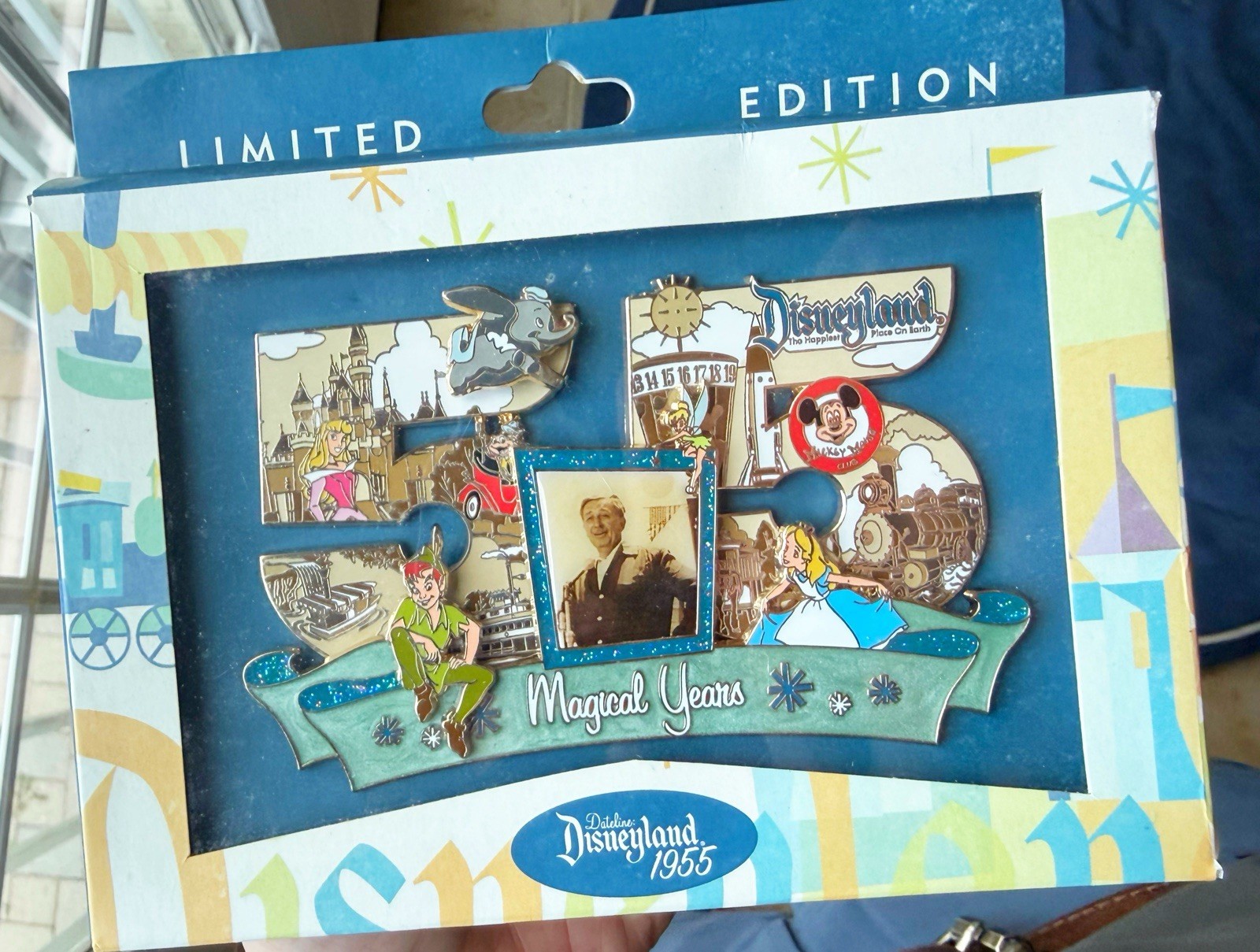 Disney DLR 1955 Dateline 55th Anniversary Jumbo Walt Dumbo Pin LE 555 