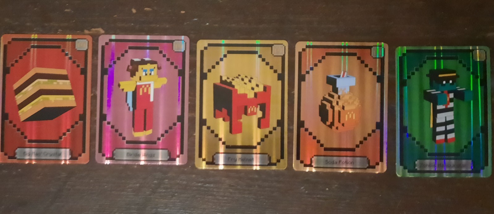 McDonald\'s A Minecraft Movie Holographic Trading Card Lot 5 Birdie 2025