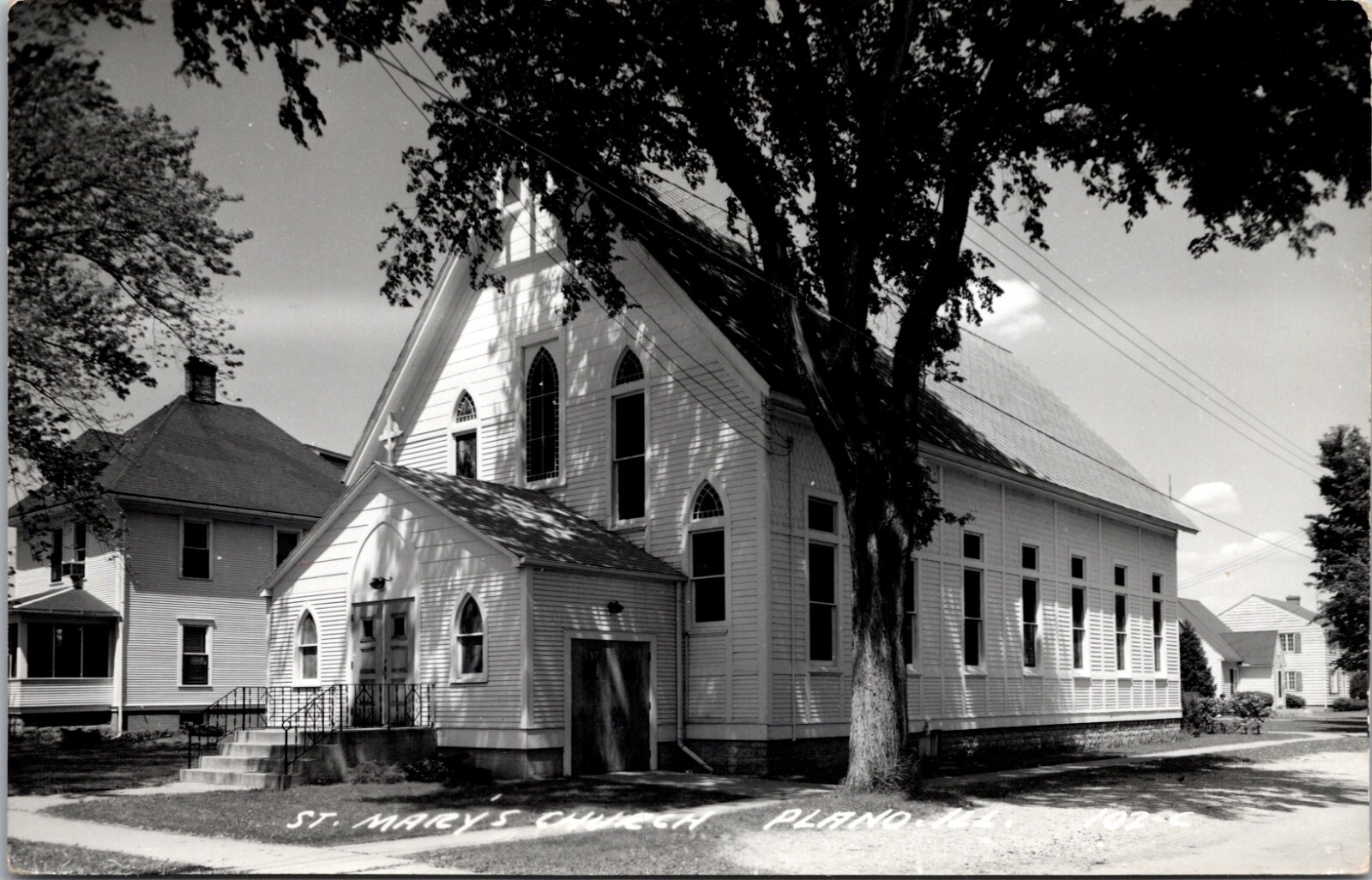 St. Mary\'s Church Plano, Illinois Postcard