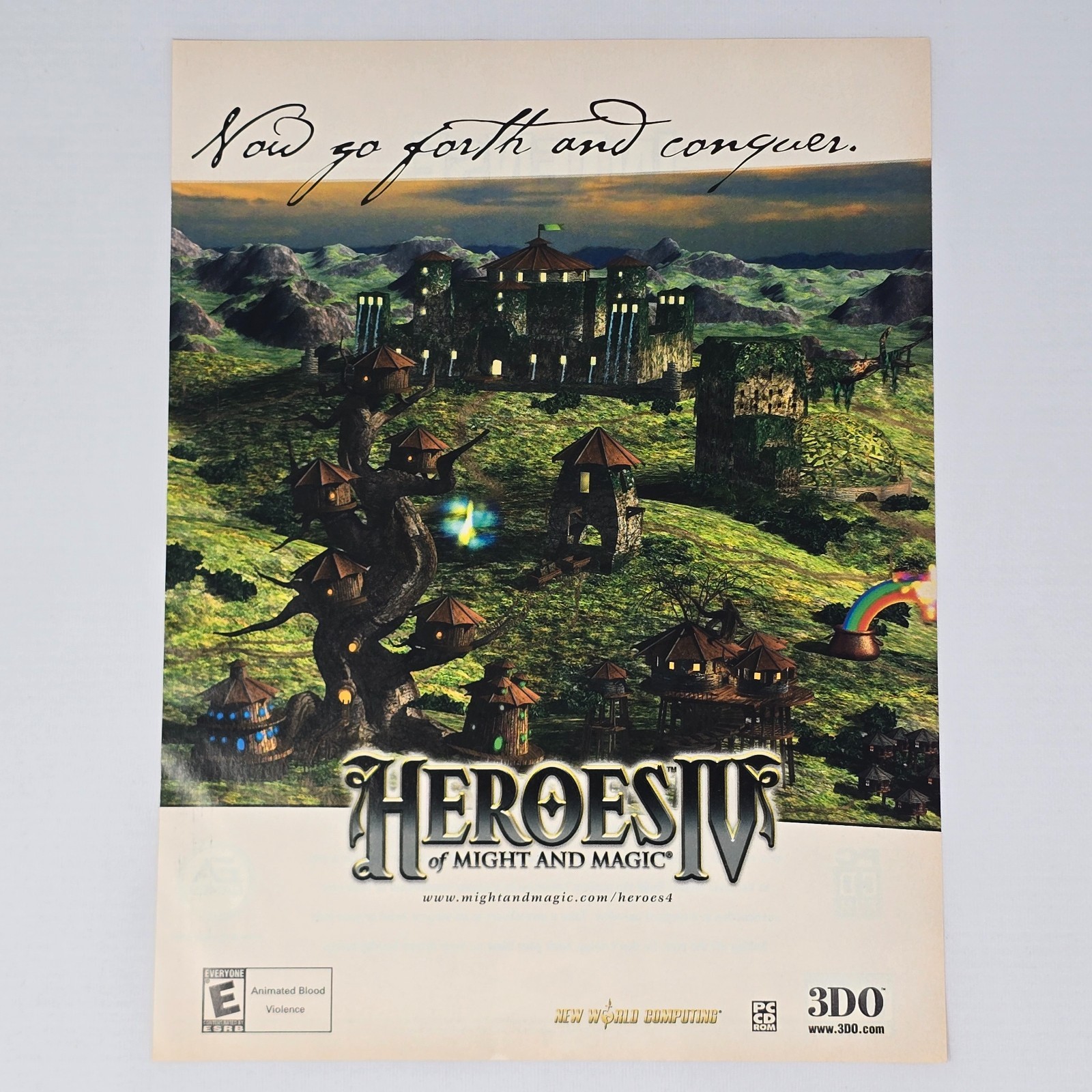 Heroes IV 4 Of PC 3DO Of Might And Magic Print Ad/Poster