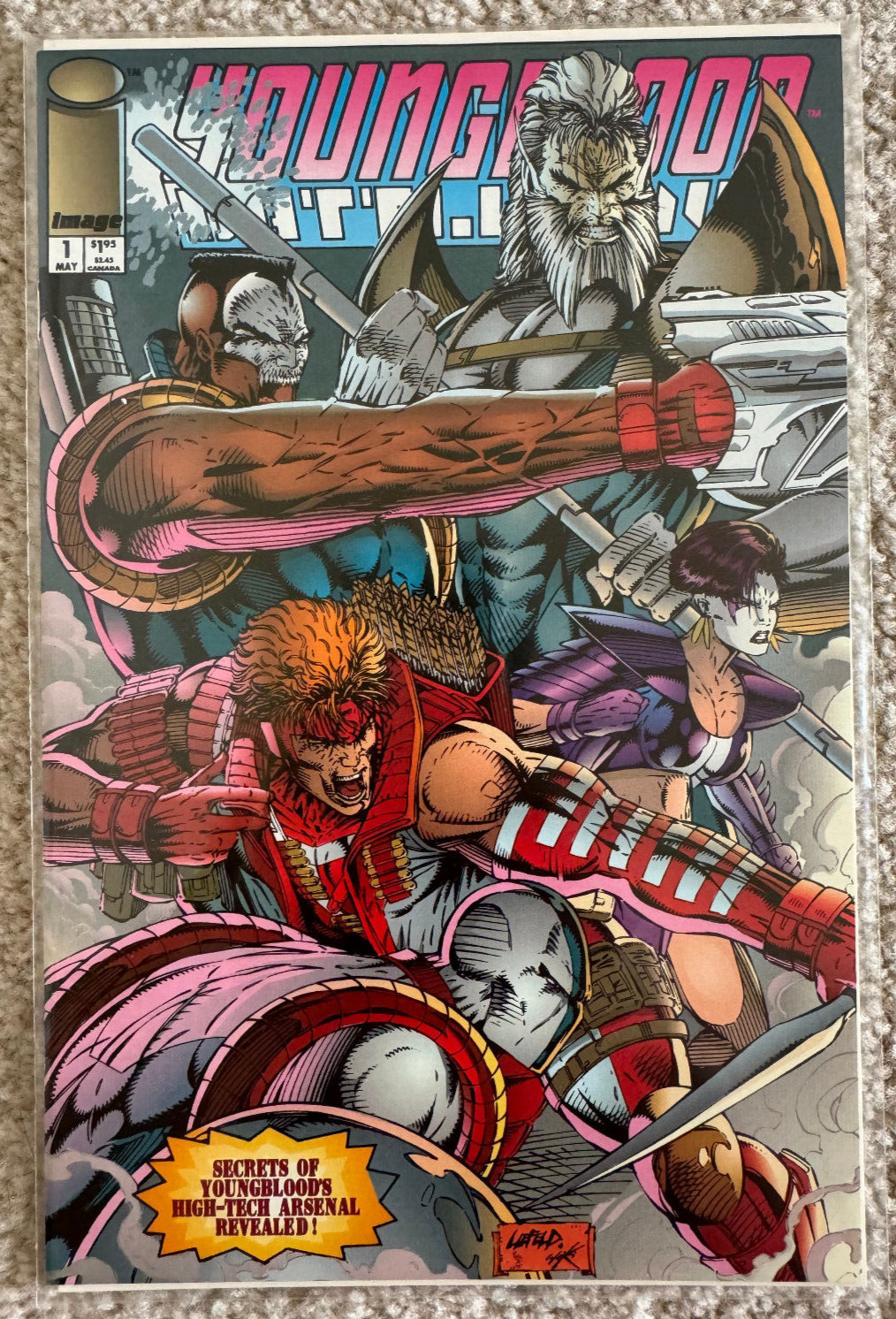 Youngblood Battlezone #1 Image Comics May 1993 Rob Liefeld Vtg Vintage 90s Shaft