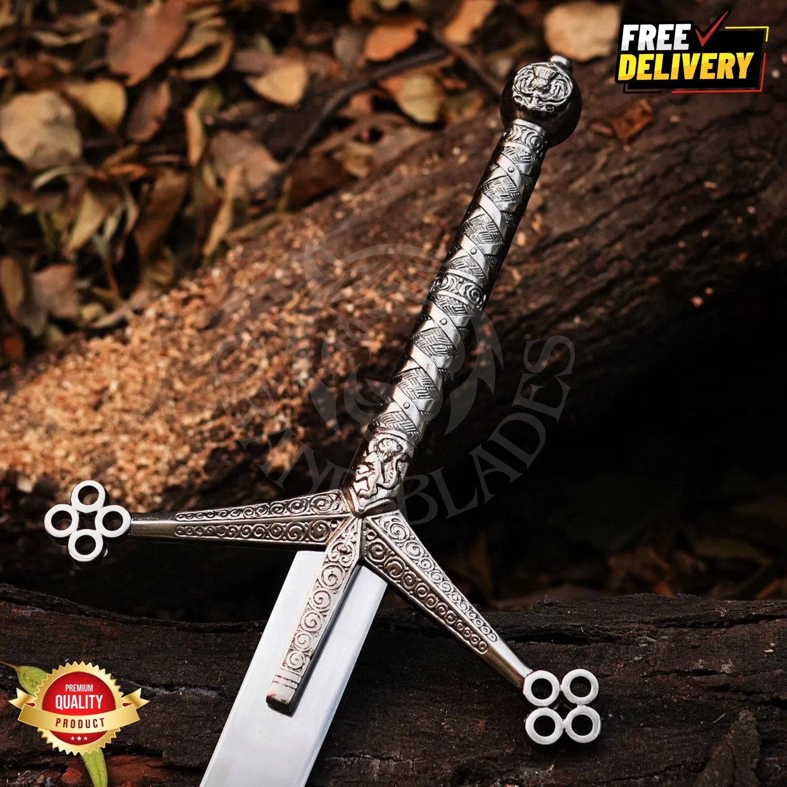 Hand-Forged Scottish Claymore – Legendary Medieval & Viking Warrior Sword
