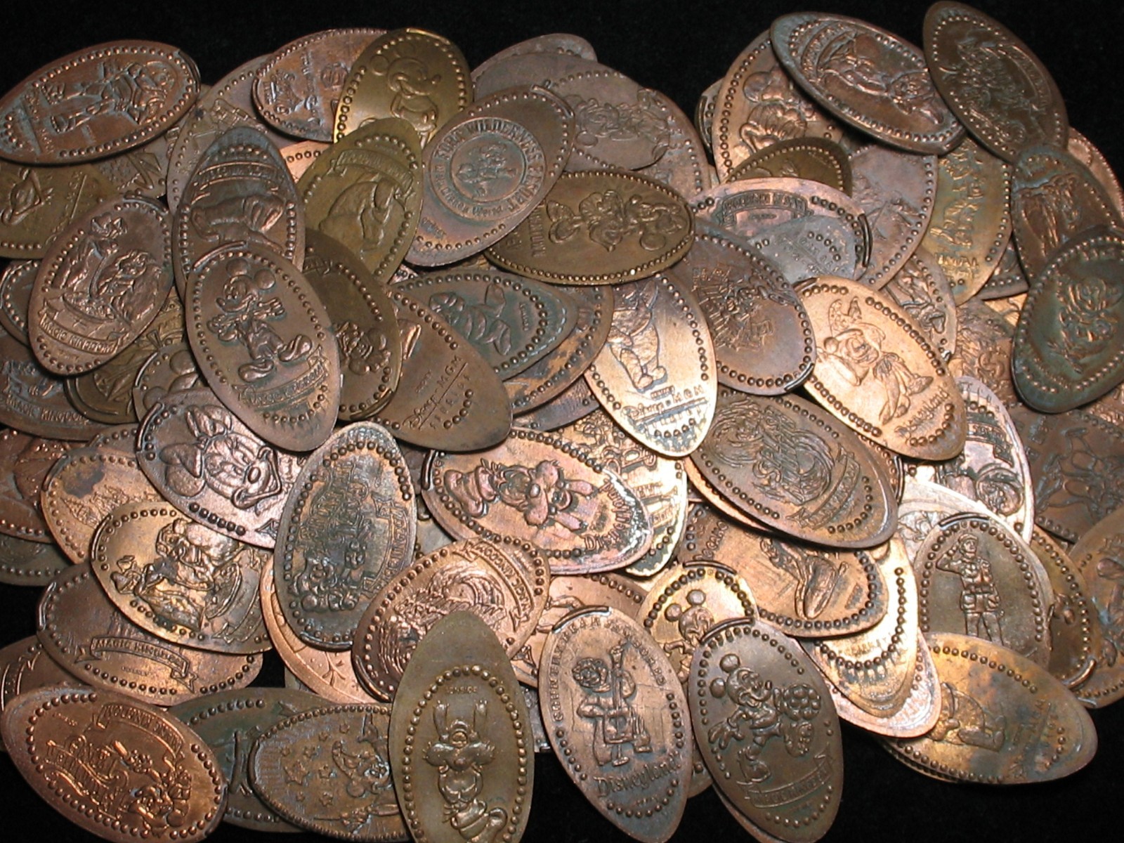 100 DISNEY * ELONGATED PRESSED PENNIES * UNSEARCHED