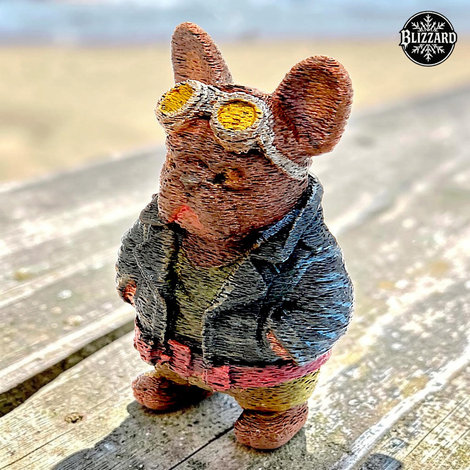 Blizzard 1/1 - 'Gearhead Gus' - 4in Custom Hand Painted Resin Statue