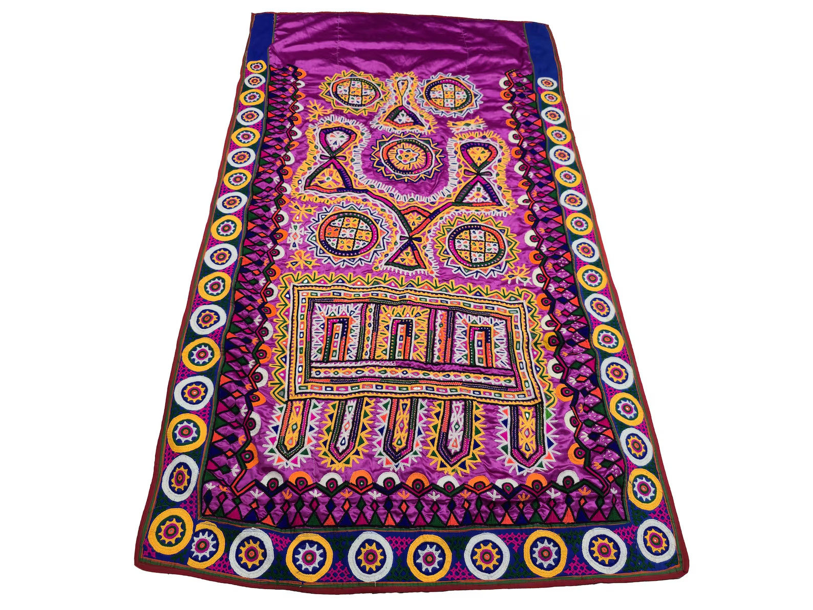 Banjara boho wall Rabari embroidery hanging , Banjara wall hanging antique