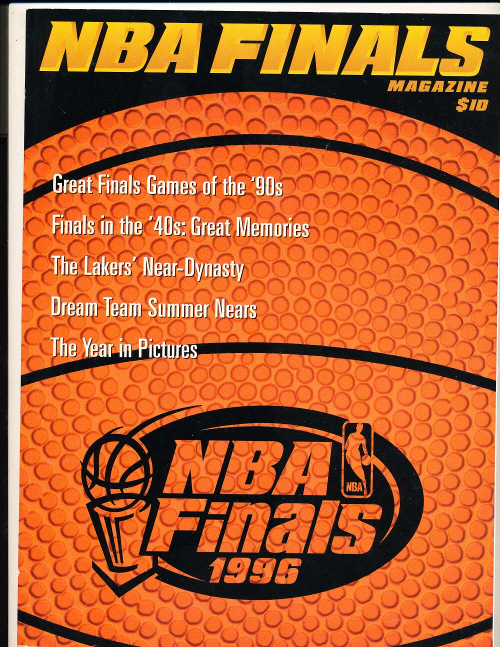 1996 NBA Finals Magazine nm bxa