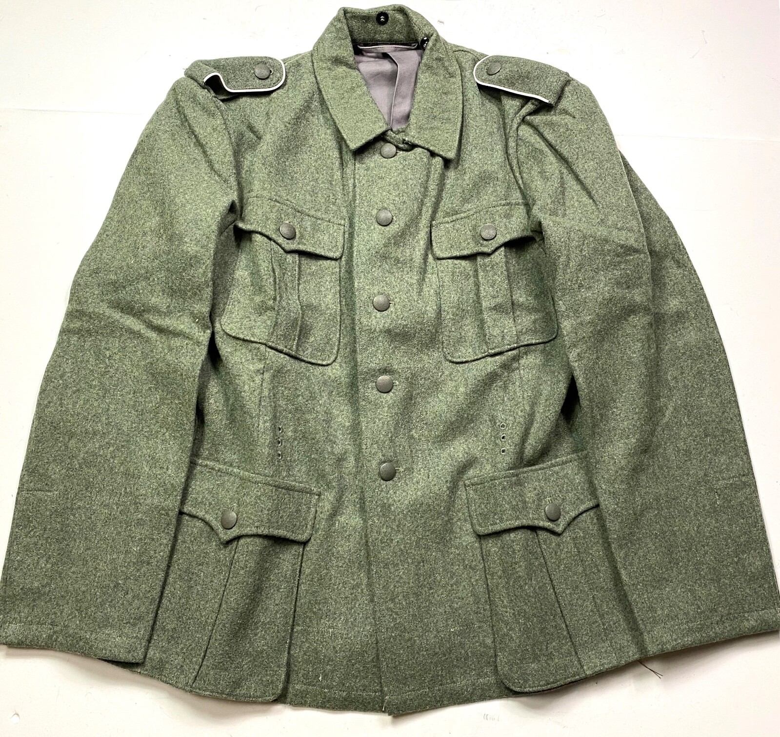 WWII GERMAN HEER WAFFEN M1940 M40 WOOL COMBAT FIELD GREY TUNIC-XLARGE