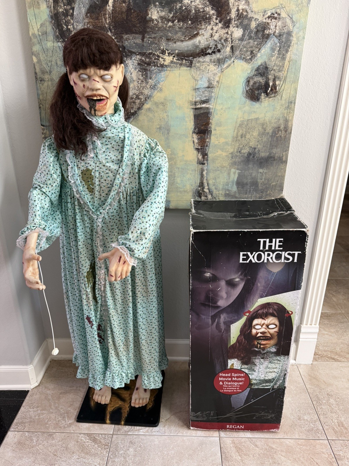 2011 Spirit Halloween Morbid Enterprises 5ft The Exorcist Regan Animatronic Prop