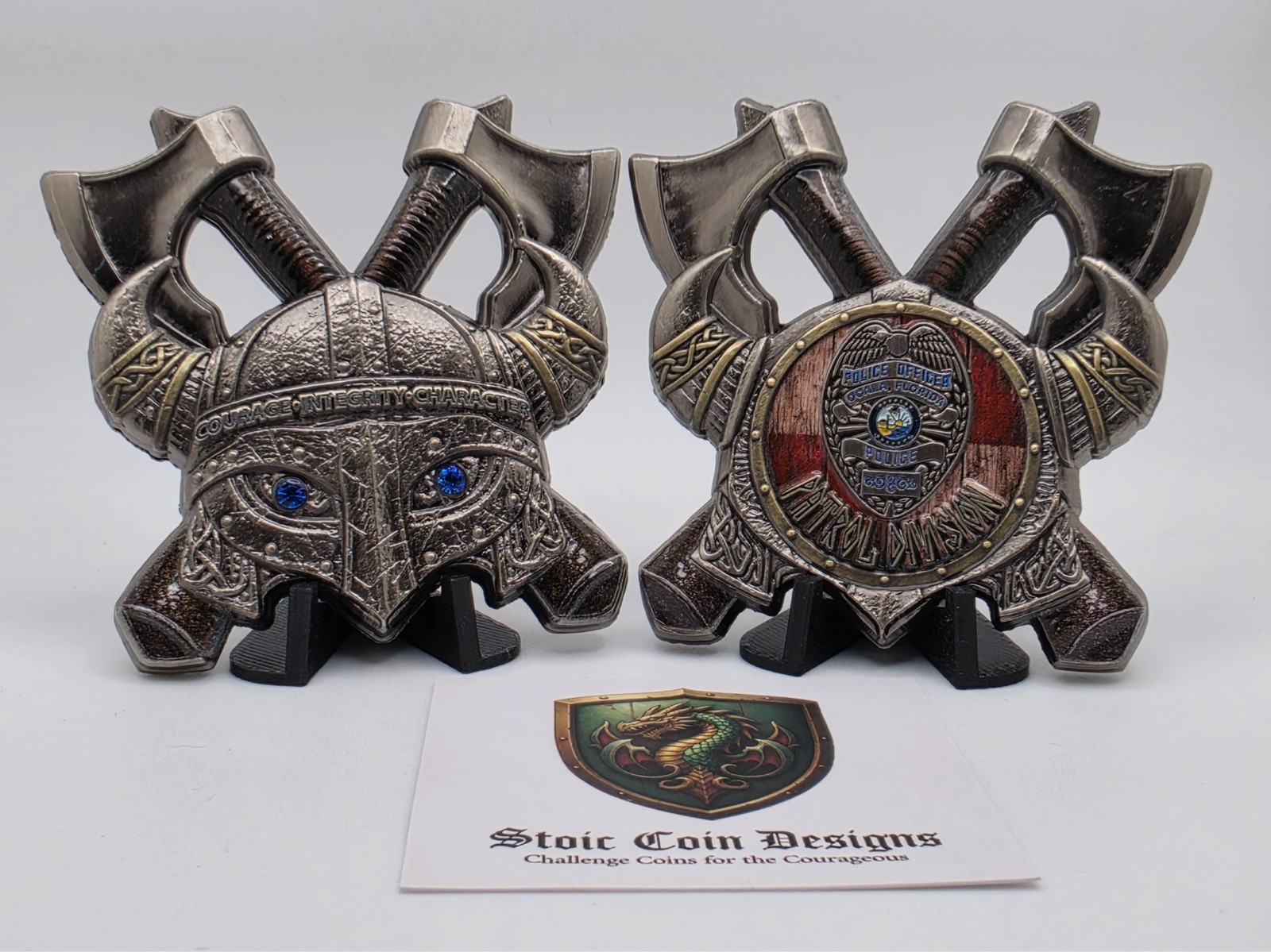 Ocala PD Patrol Viking Coin 2.5