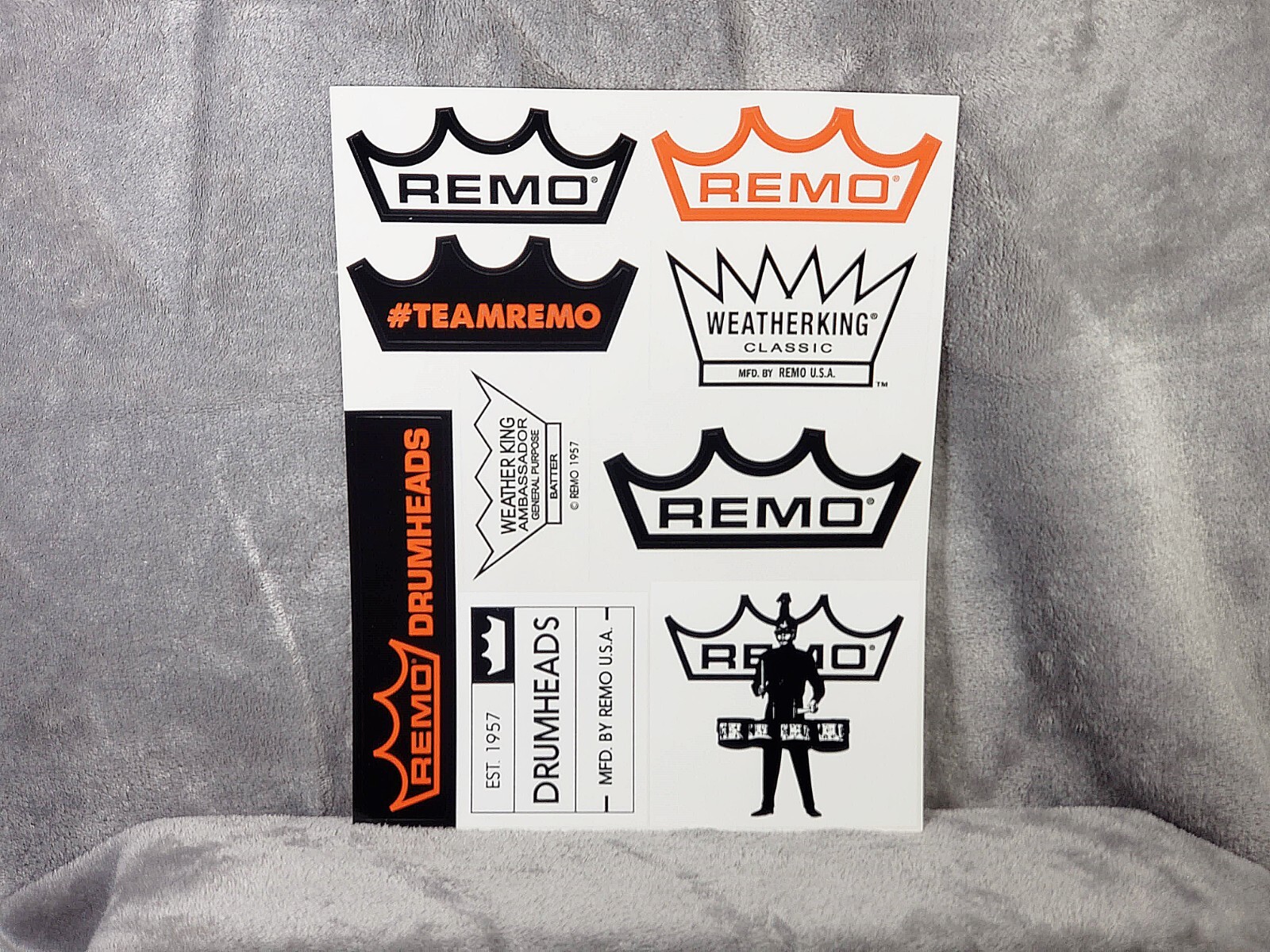 Remo Drumheads 9 Stickers Sheet GENUINE ORIGINAL