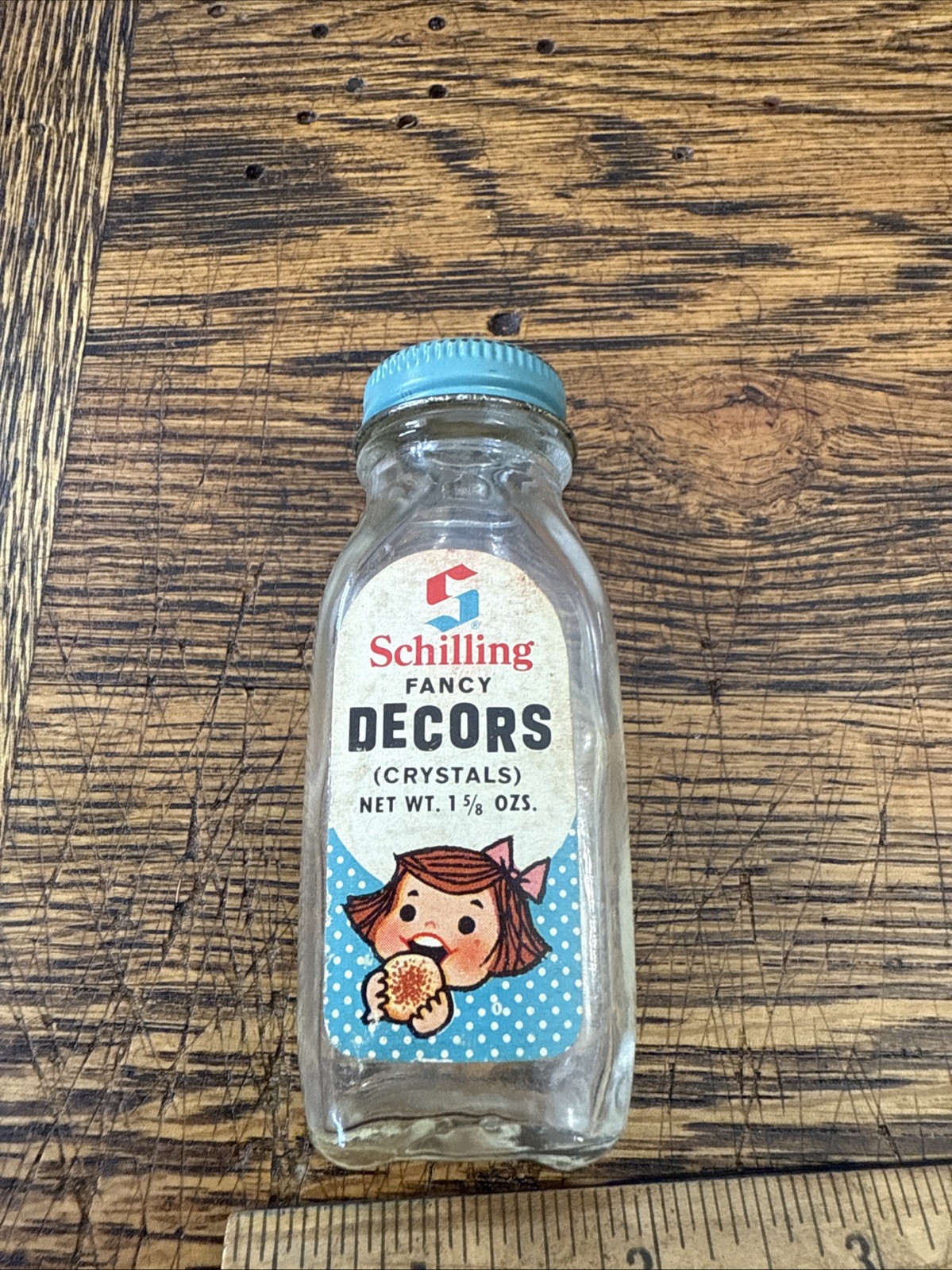 Schilling Fancy Decors Vintage Bottle Crystals 1 5/8 Oz Great Look Display Use