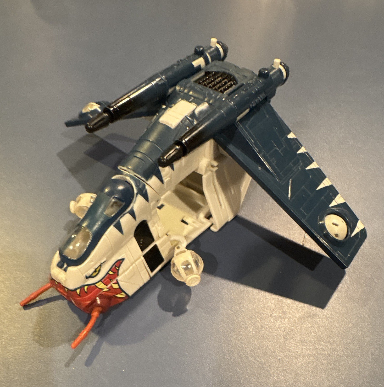 Star Wars Hasbro Republic Gunship Transfomer 2008, with attachments and missiles