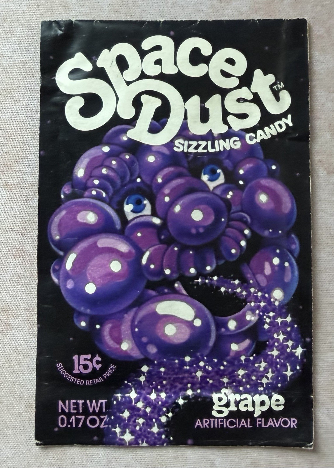 NOS Vintage 1970's Unopened SPACE DUST Sizzling Candy Grape COSMIC CANDY  SEALED