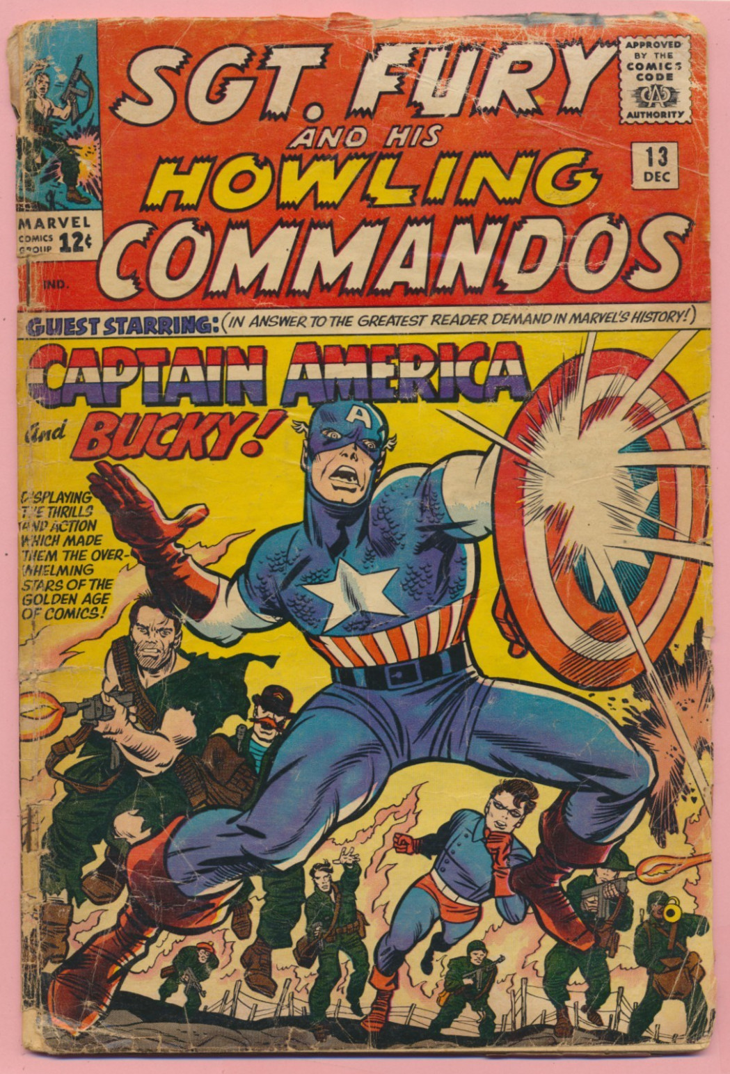 Sgt. Fury and his Howling Commandos #13, LOW GRADE, Marvel, 1964