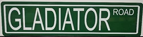 GLADIATOR ROAD Metal Street Sign Fits Jeep Rubicon Wrangler Willys Off Road 4x4