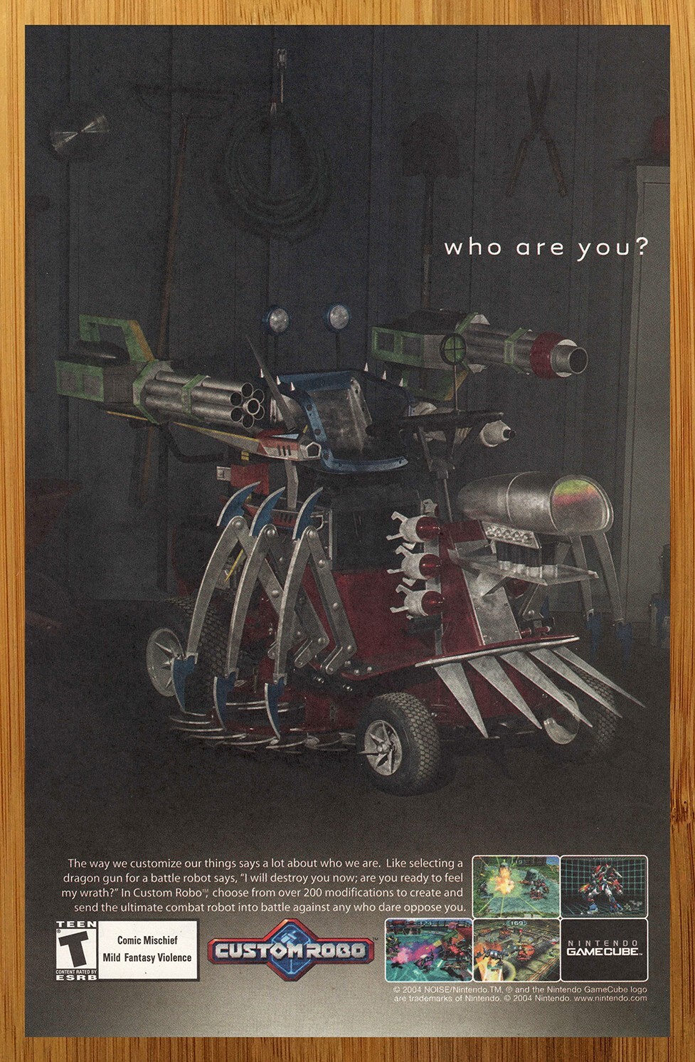 2004 Custom Robo Nintendo Gamecube Print Ad/Poster Official Video Game Promo Art