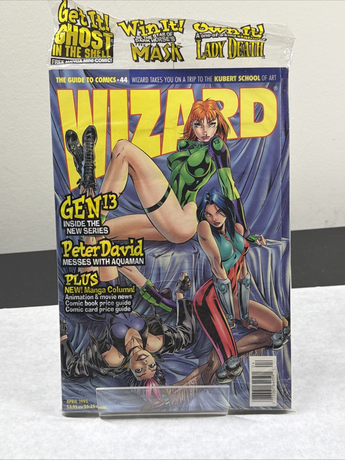 Vintage WIZARD The Guide to Comics -  April 1995- #44 Magazine - New - Sealed