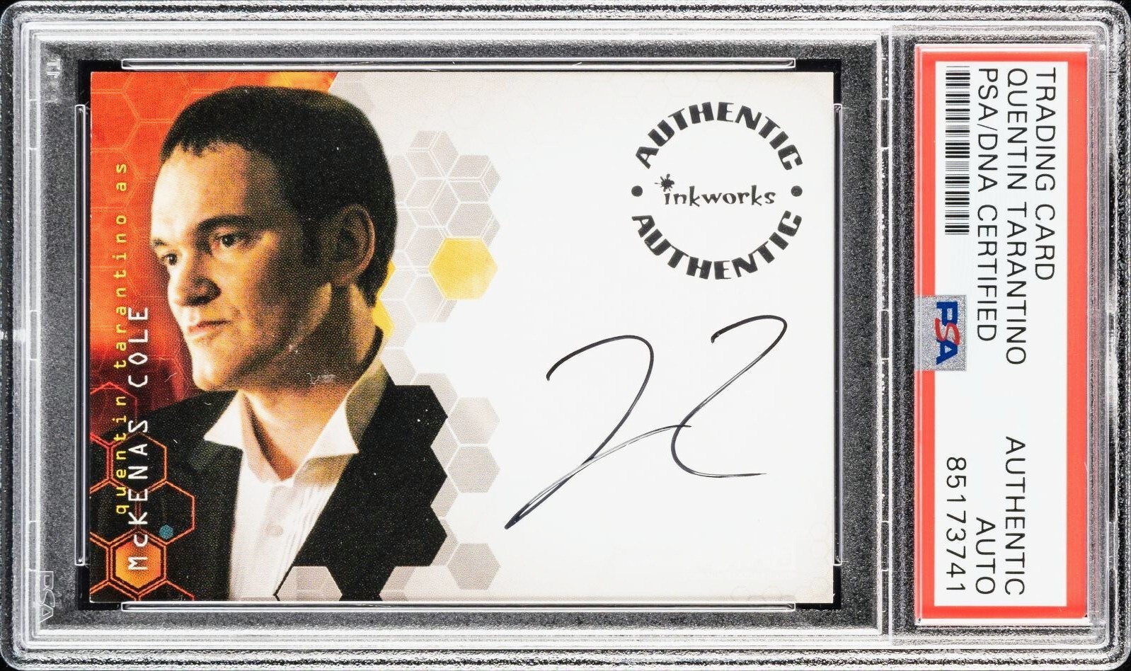 2004 Alias Season 4 Inkworks UNRELEASED #A32 QUENTIN TARANTINO AUTO ROOKIE PSA