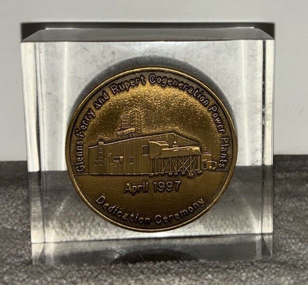 Glenns Ferry And Rupert Congregation Power Plants Dedication Ceremony Coin 1997