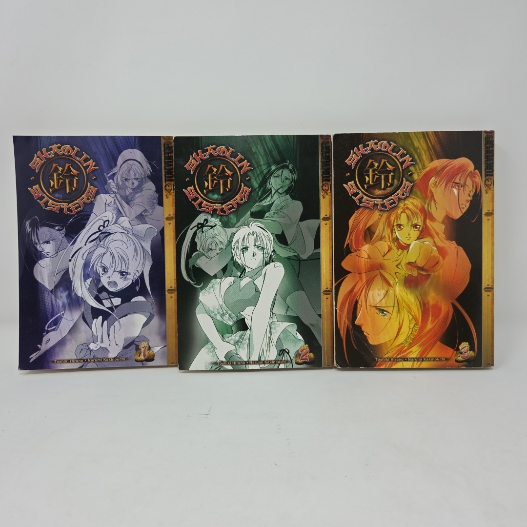 Shaolin Sisters Vol 1-3 Manga English Action Tokyopop by Toshiki Hirano Lot 3 PB