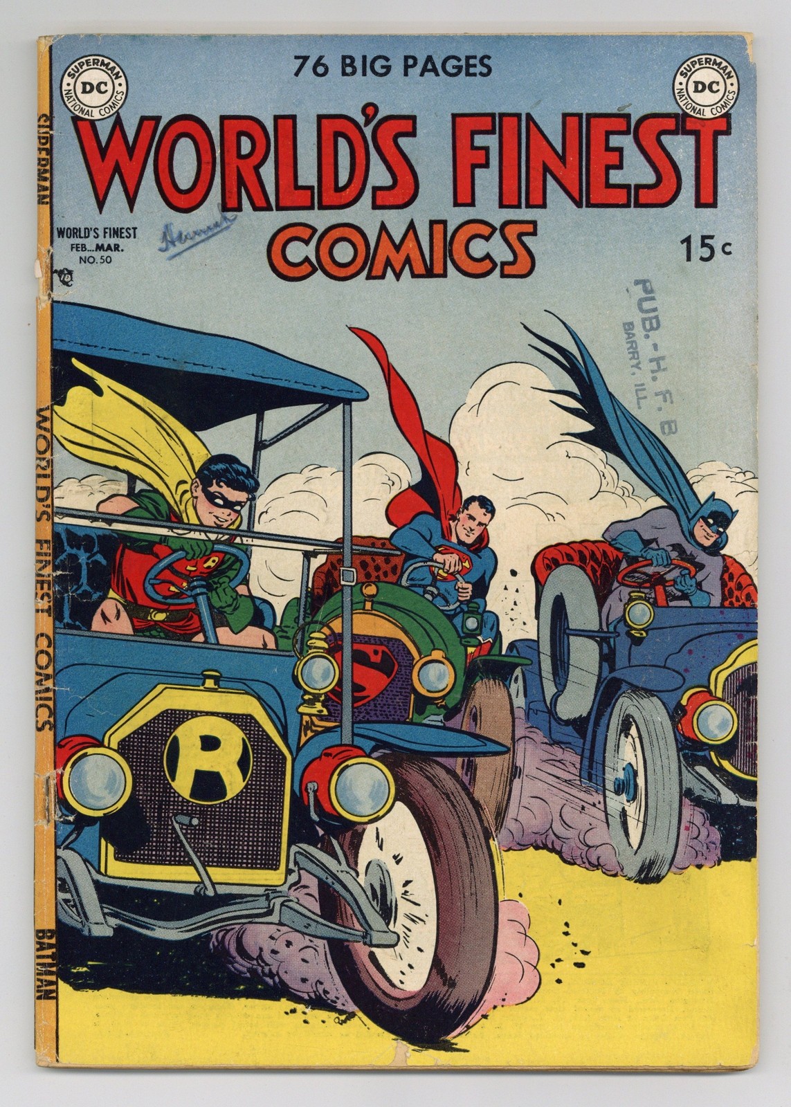 World\'s Finest Comics #50 GD+ 2.5 1951