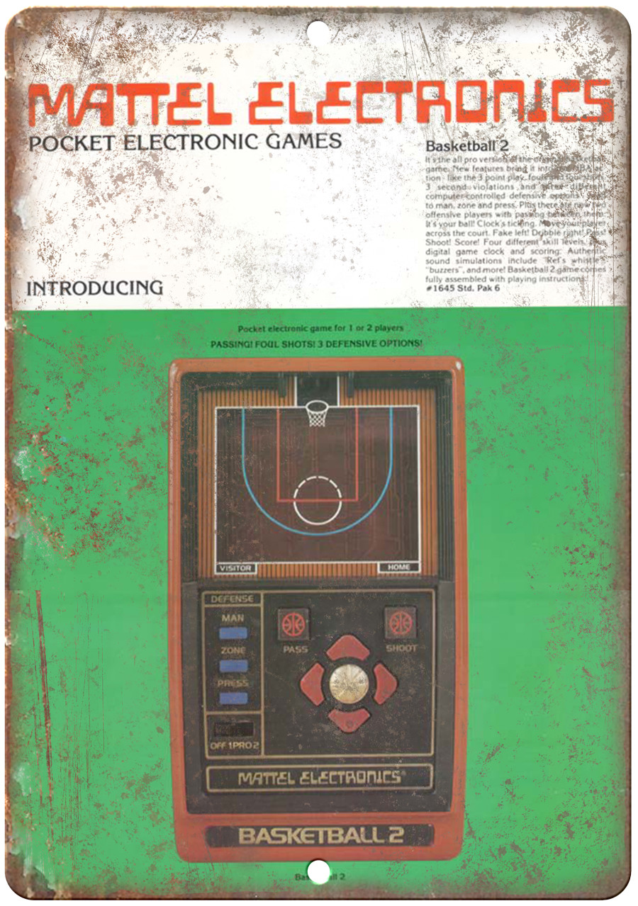 Mattel Electronics Basketball Hand Held Game 12\