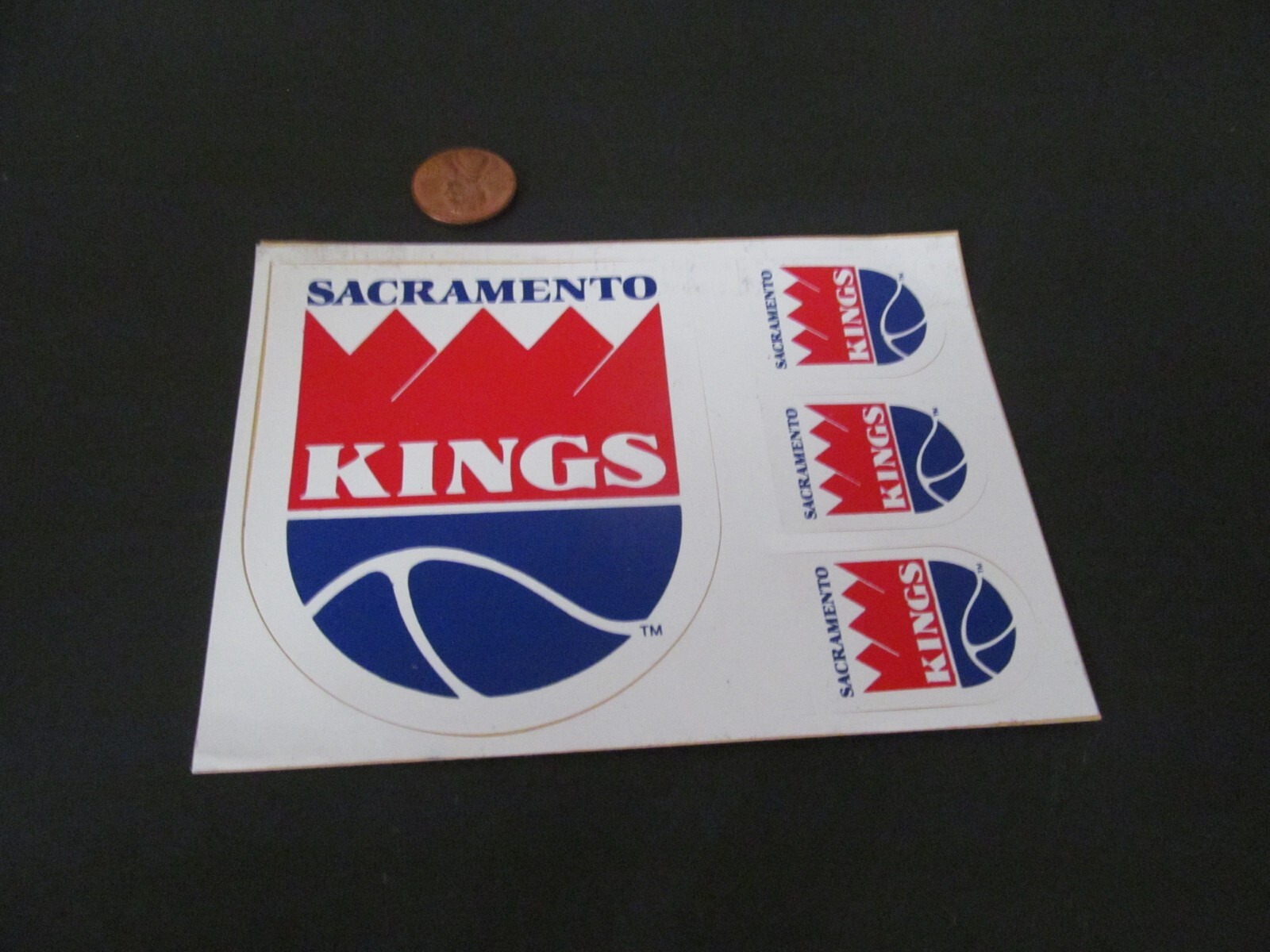 SACRAMENTO KINGS VINTAGE STICKER DECAL ORIGINAL OLD STOCK