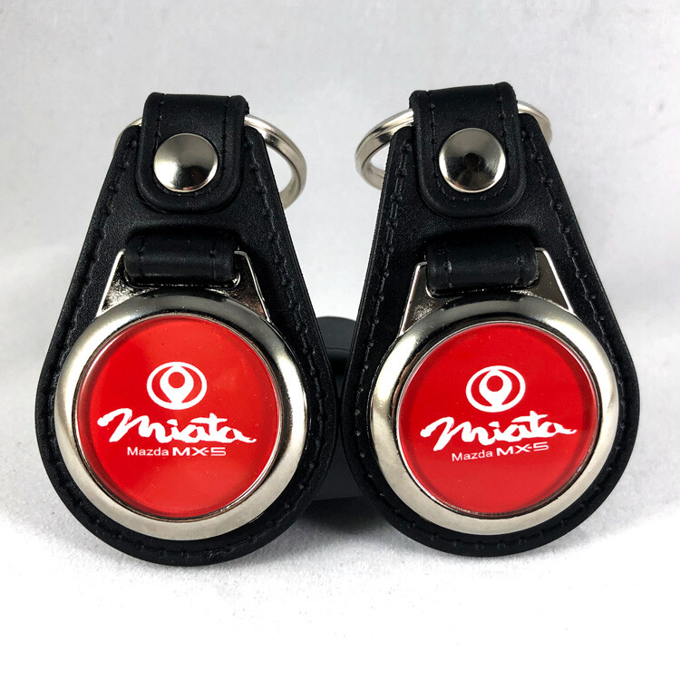 Keychain Fob Key Ring for Mazda Miata MX-5 in NA Colors (2-Pack)