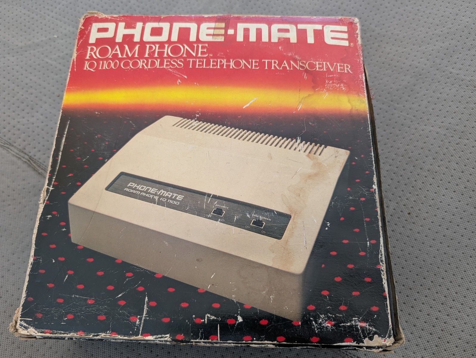 VINTAGE 1980\'S PHONE MATE ROAM PHONE IQ 1100 RECEIVER CALL SCREENER GREAT