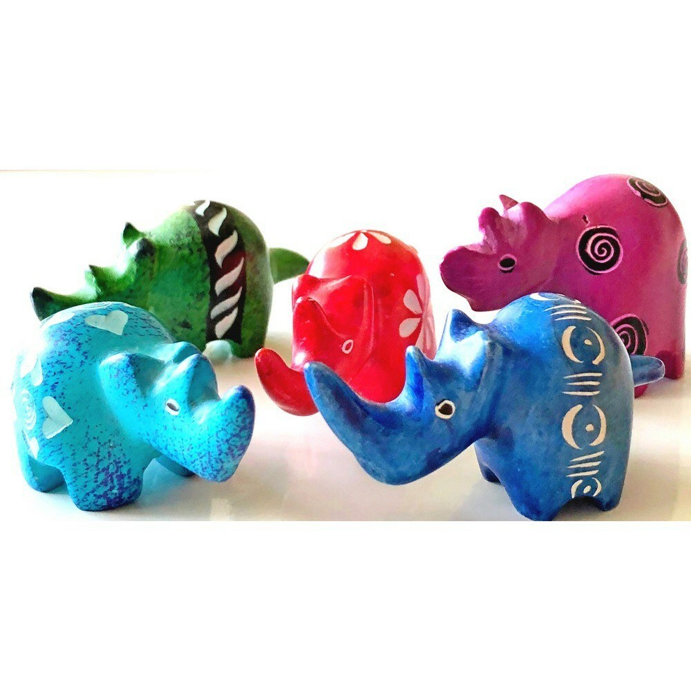Cute soapstone rhino