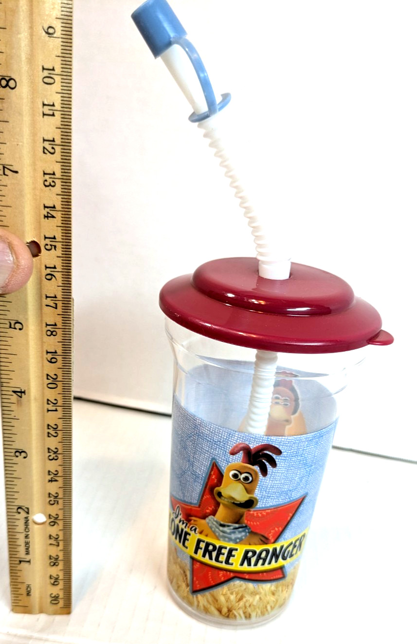Chicken Run Movie Zak Sipper Cup 2000 New unused Lone Free Ranger Ginger Y2K