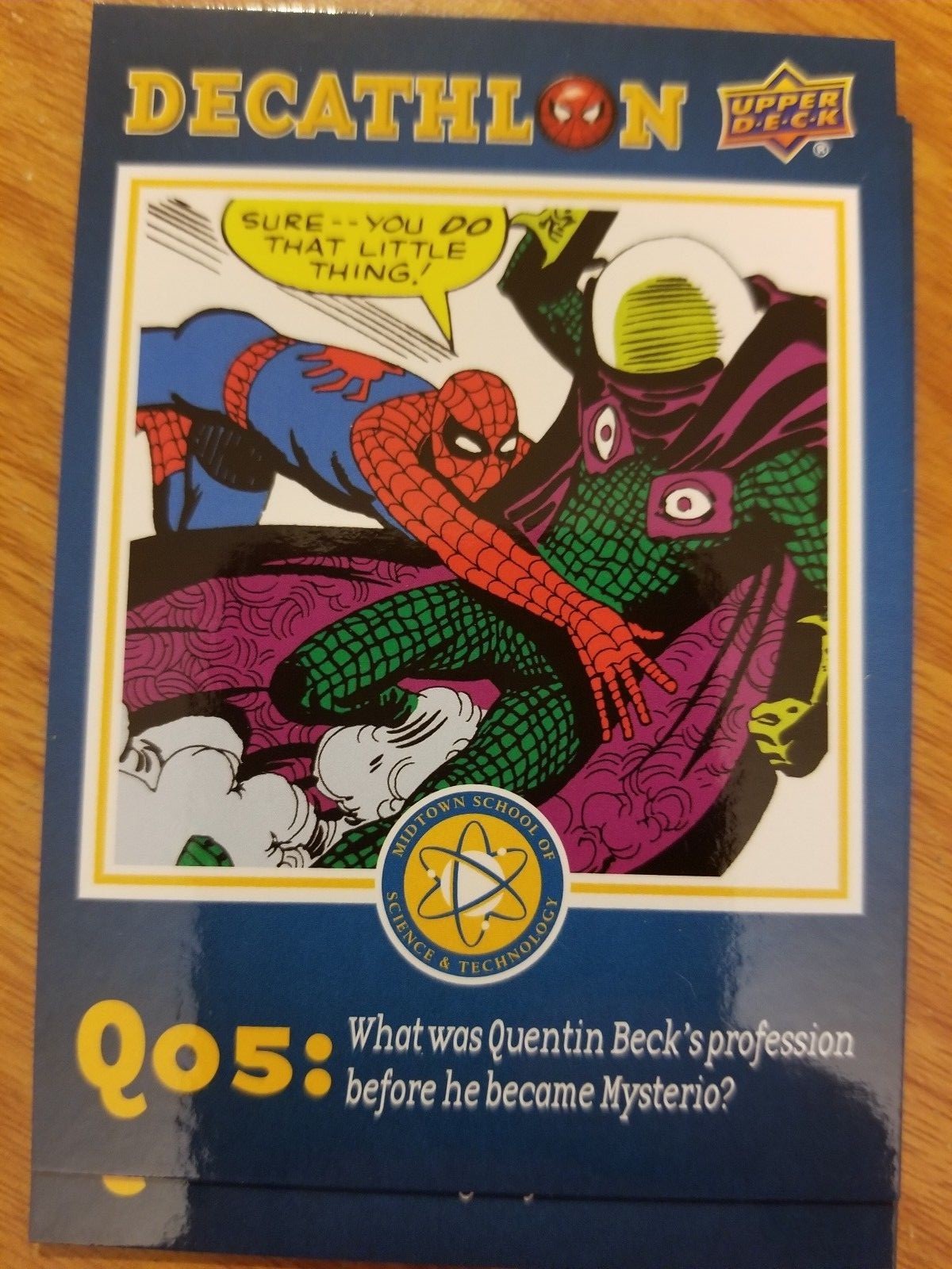 2017 UD Spider-Man Homecoming Decathlon #SD5 Mysterio\'s Day Job
