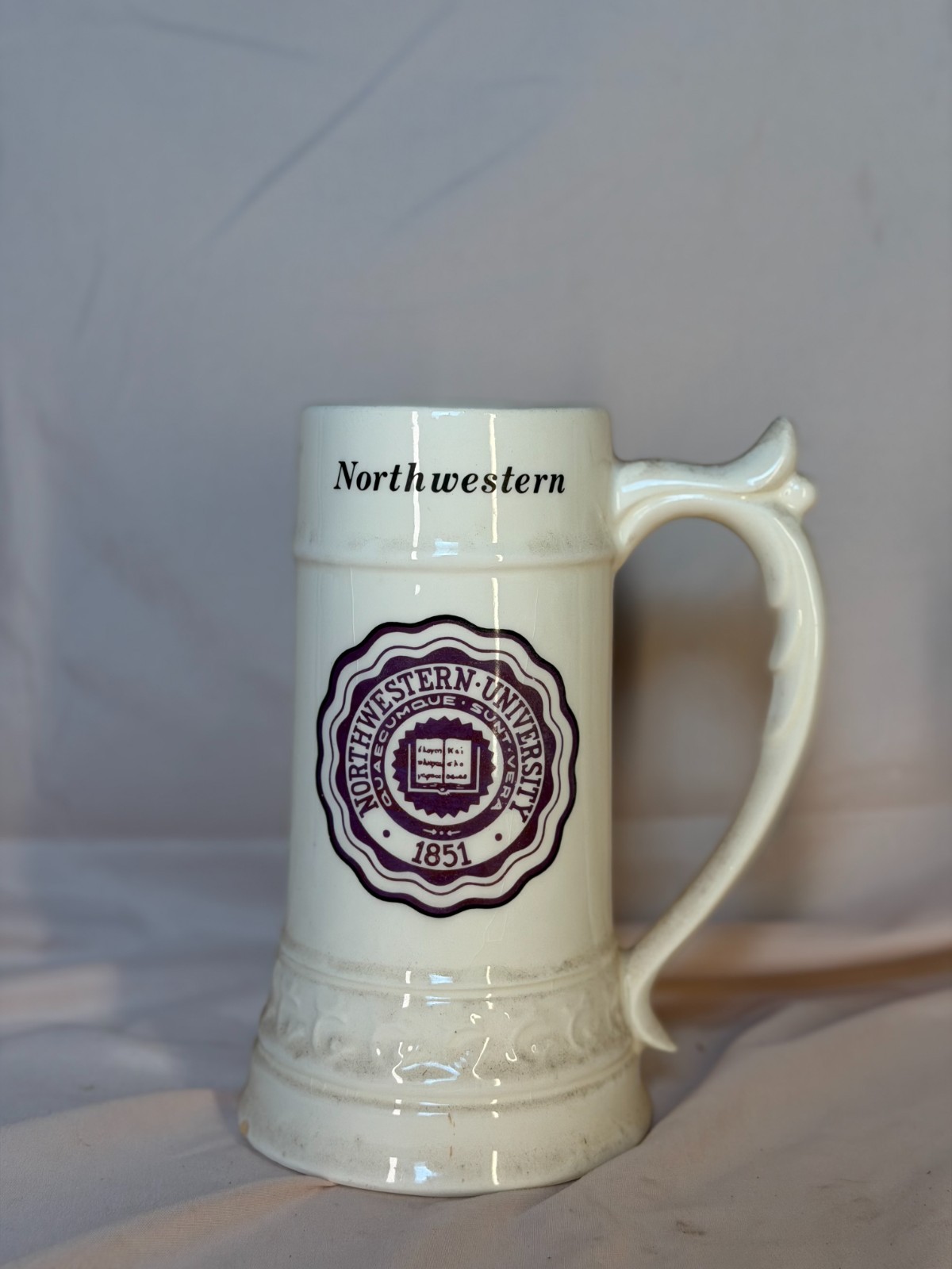 1954 Northwestern University Vintage Collectors  Mug/ Stein ( Joan Inscription)