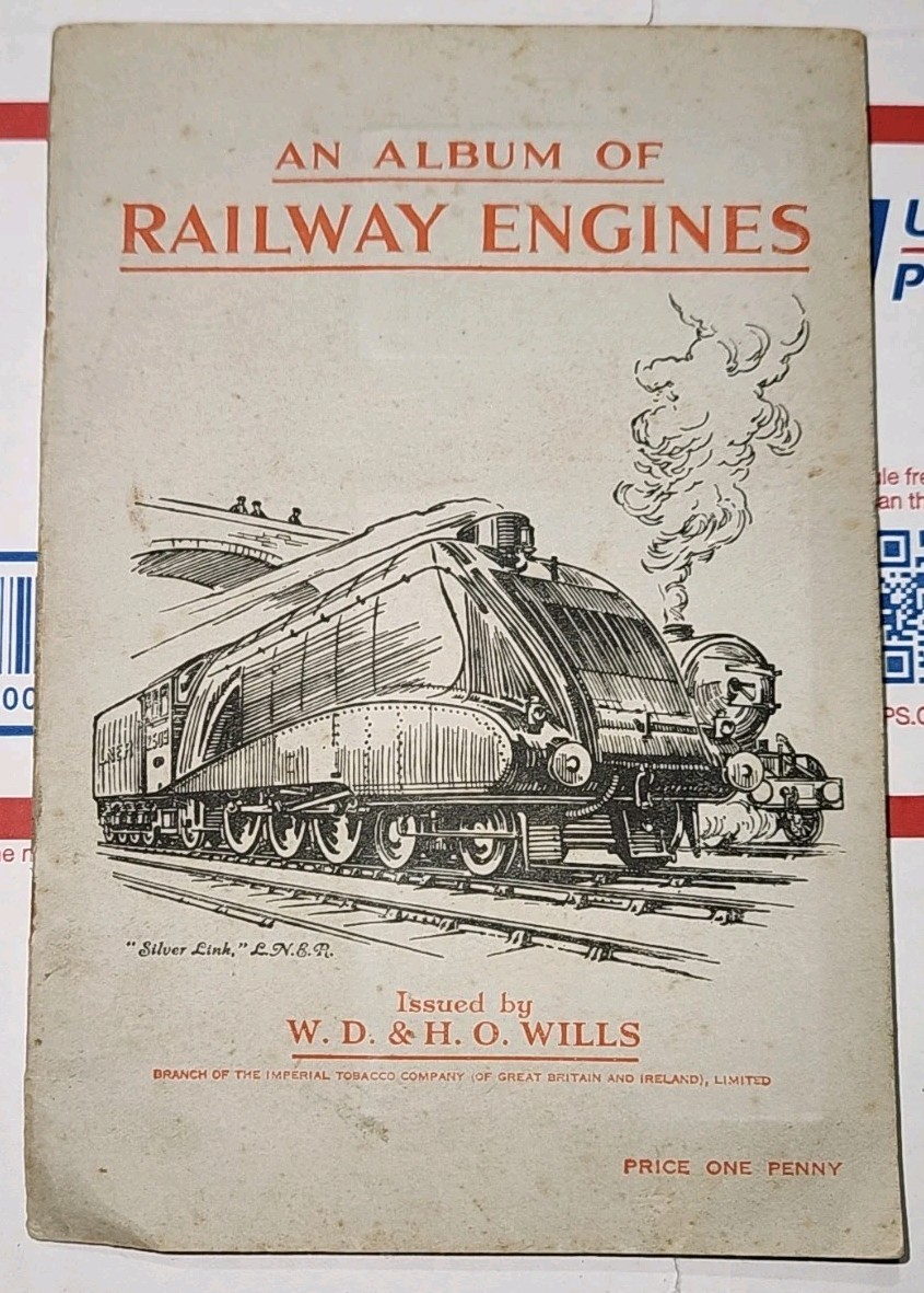 W. D. & H. O. Wills 1930\'s Cigarette Card Album RAILWAY ENGINES Full Set Of 50 