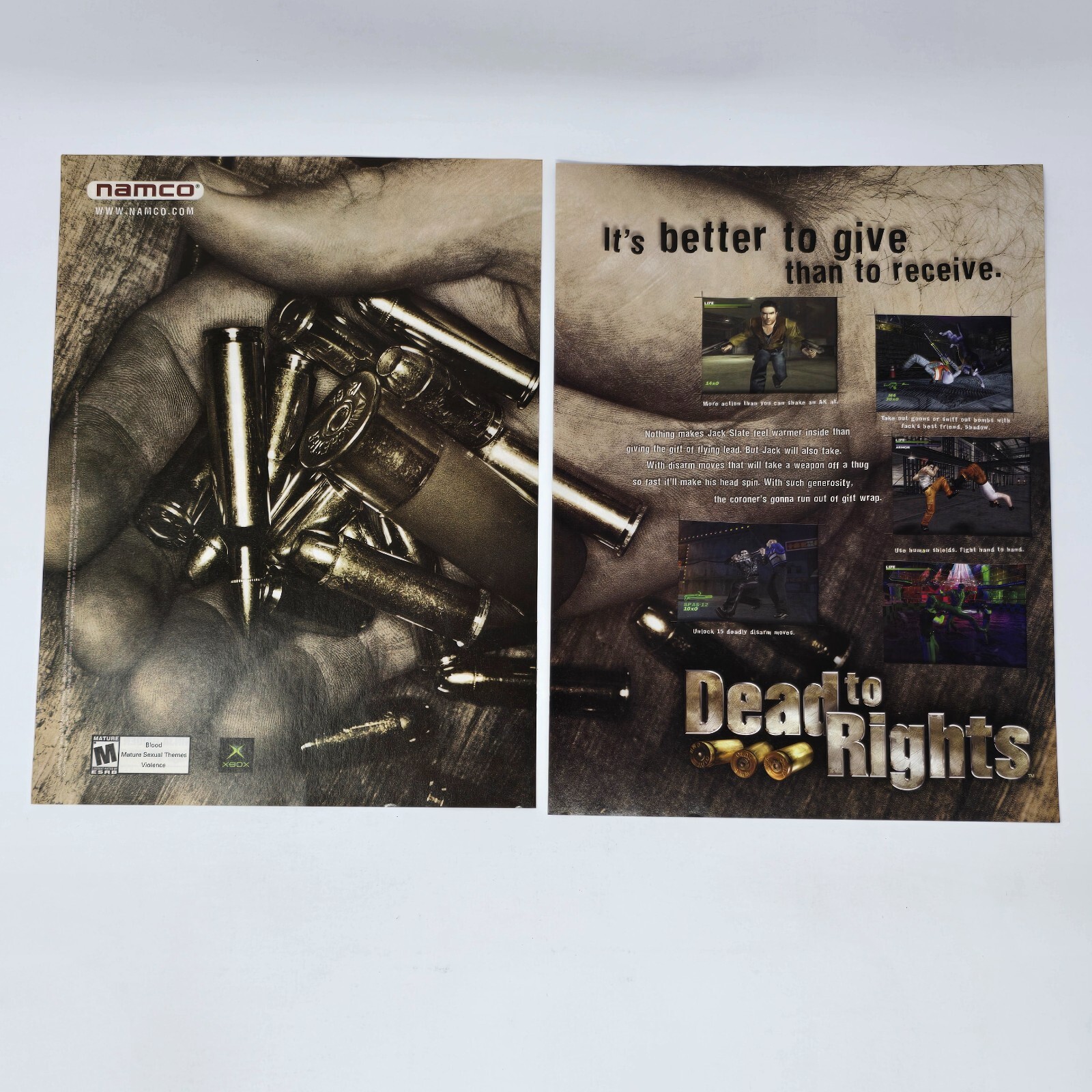 Dead to Rights Microsoft Xbox Better Print Ad/Poster Promo Art