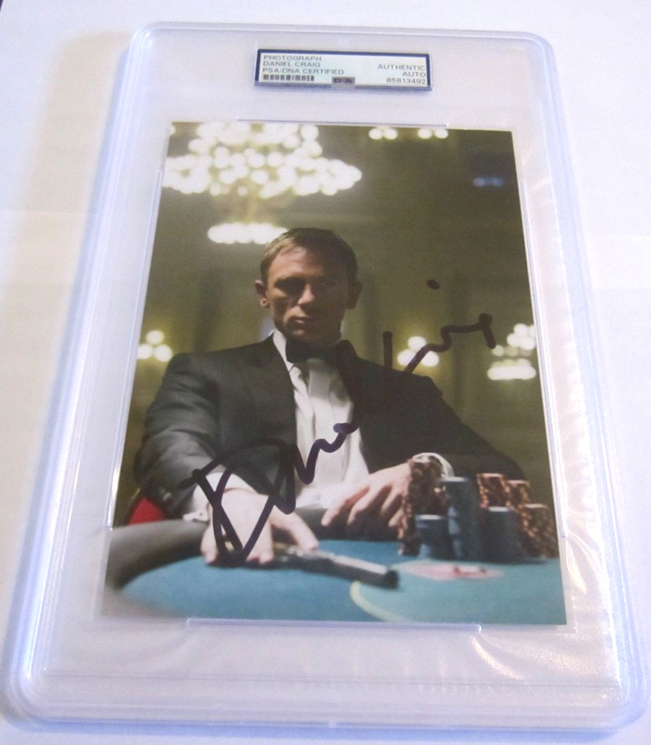 Daniel Craig 5x7 photo signed autographed PSA authentic James Bond 007