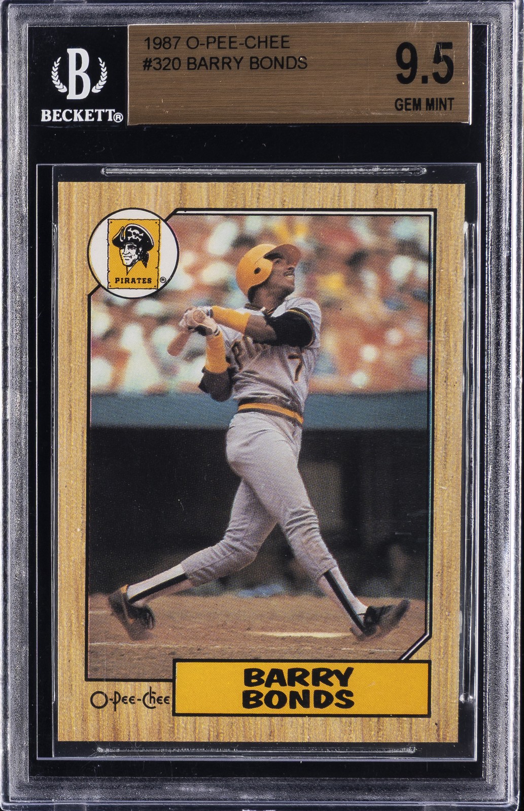 1987 O-PEE-CHEE #320 BARRY BONDS BGS 9.5
