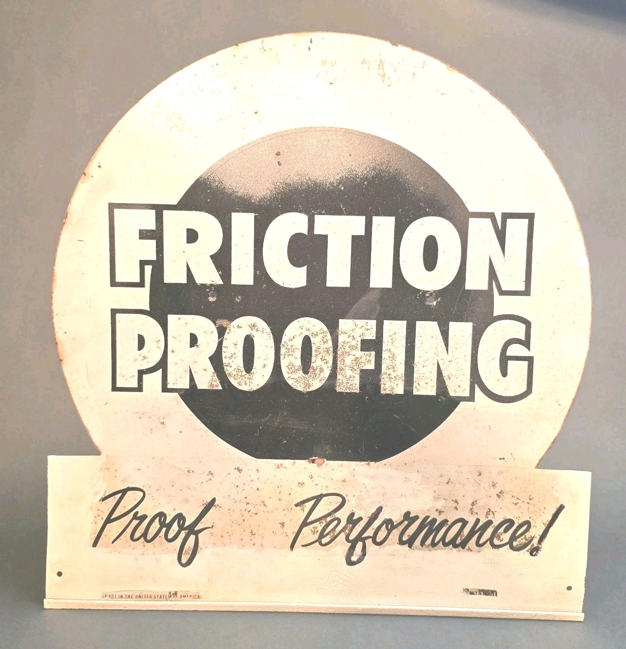 Vintage Wynn\'s Friction Proofing Tin Sign  21\