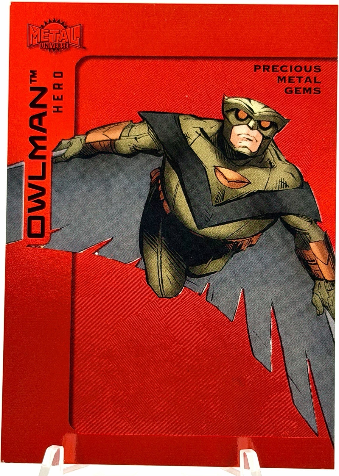 SkyBox 2025 Metal Universe Batman Owlman #33 Red PMG 072/100 SP