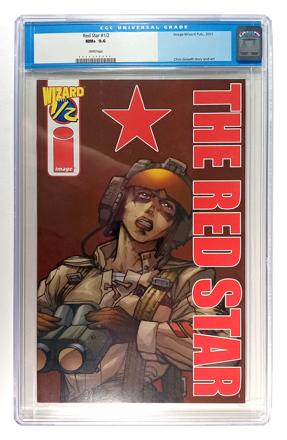 Wizard 1/2 The Red Star CGC 9.6 White Pages  (2001)  Image Comics 