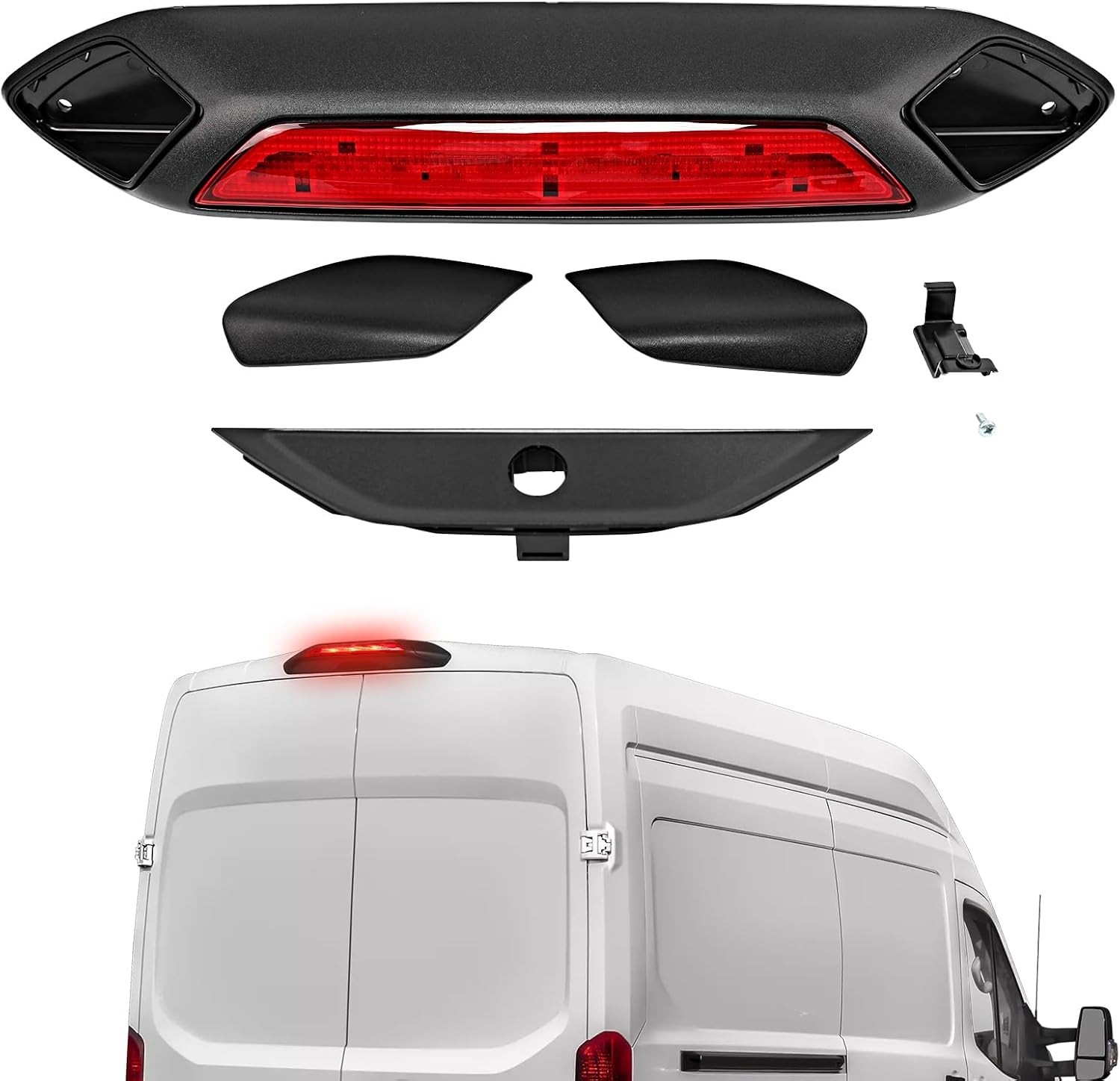 LED Third Brake Light Compatible with 2018 2019 Ford Transit 150 250 350 350HD, 