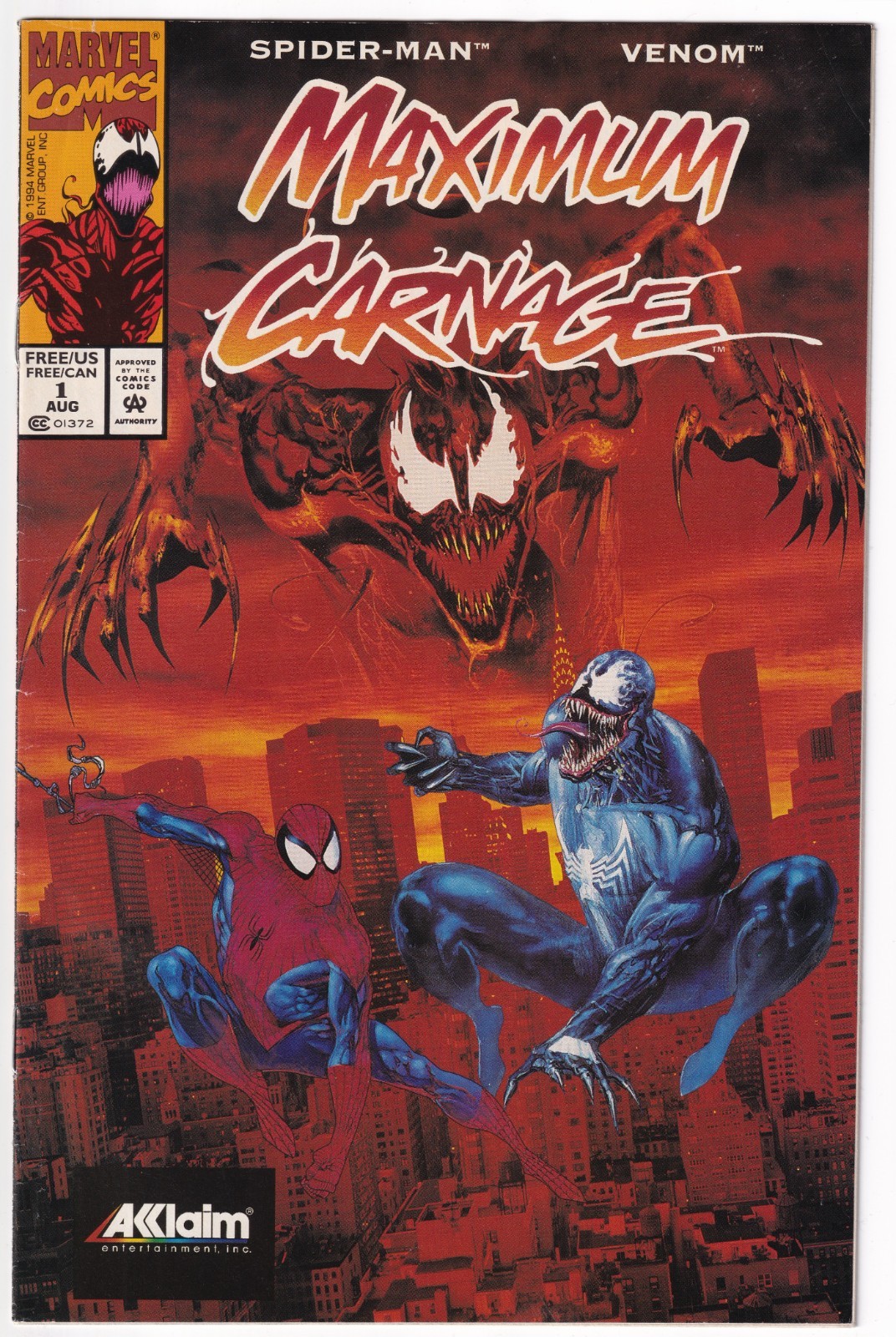 Maximum Carnage #1 FN; Marvel | Spider-Man Venom Promo - we combine shipping
