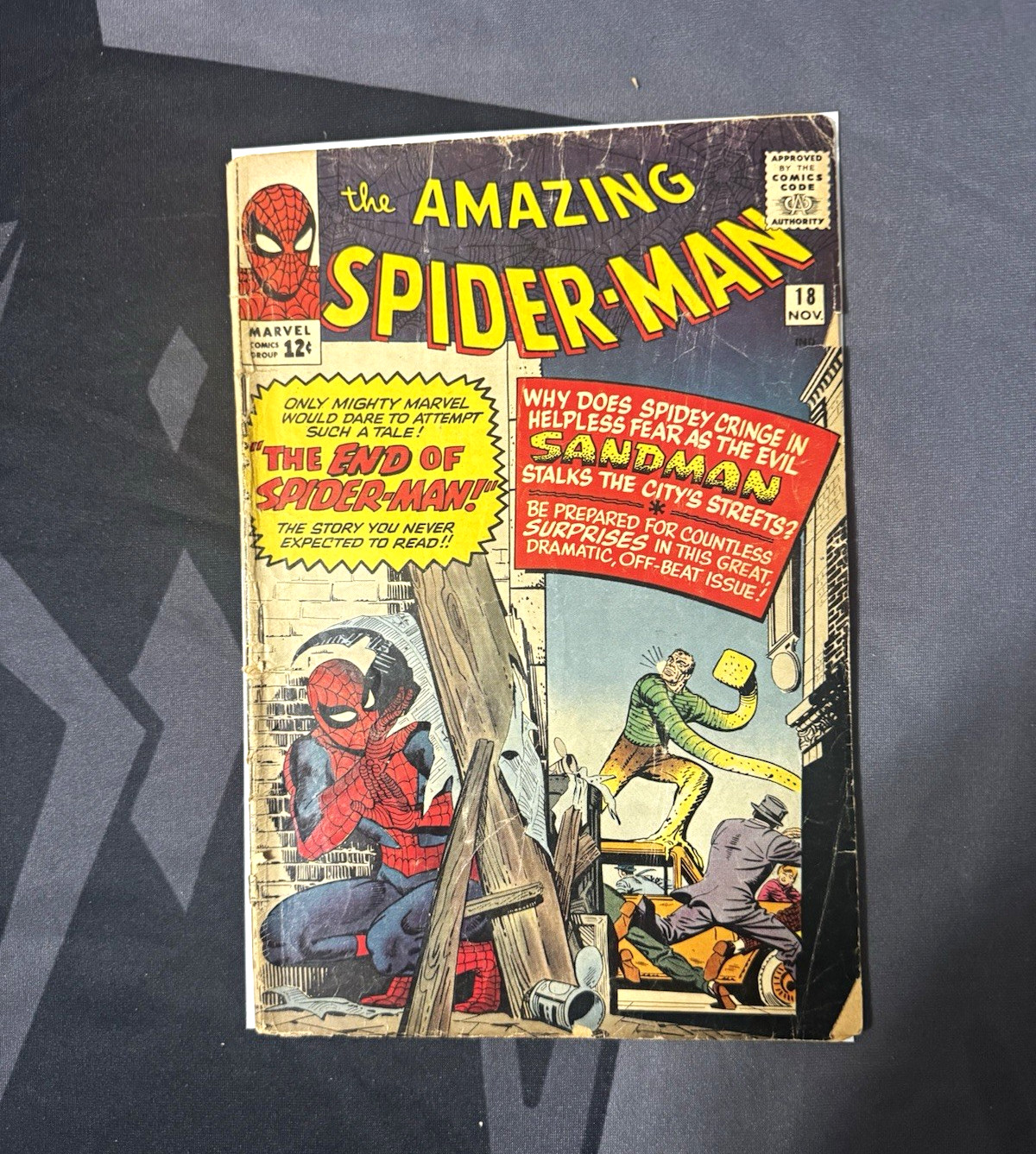 Marvel Comics The Amazing Spider-Man #18 (12¢ cover) Lee Ditko The End