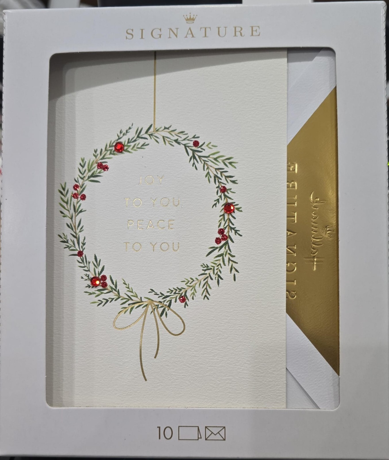 Hallmark Signature Boxed Christmas Cards (Illustrated Wreath) - 10.0 ea