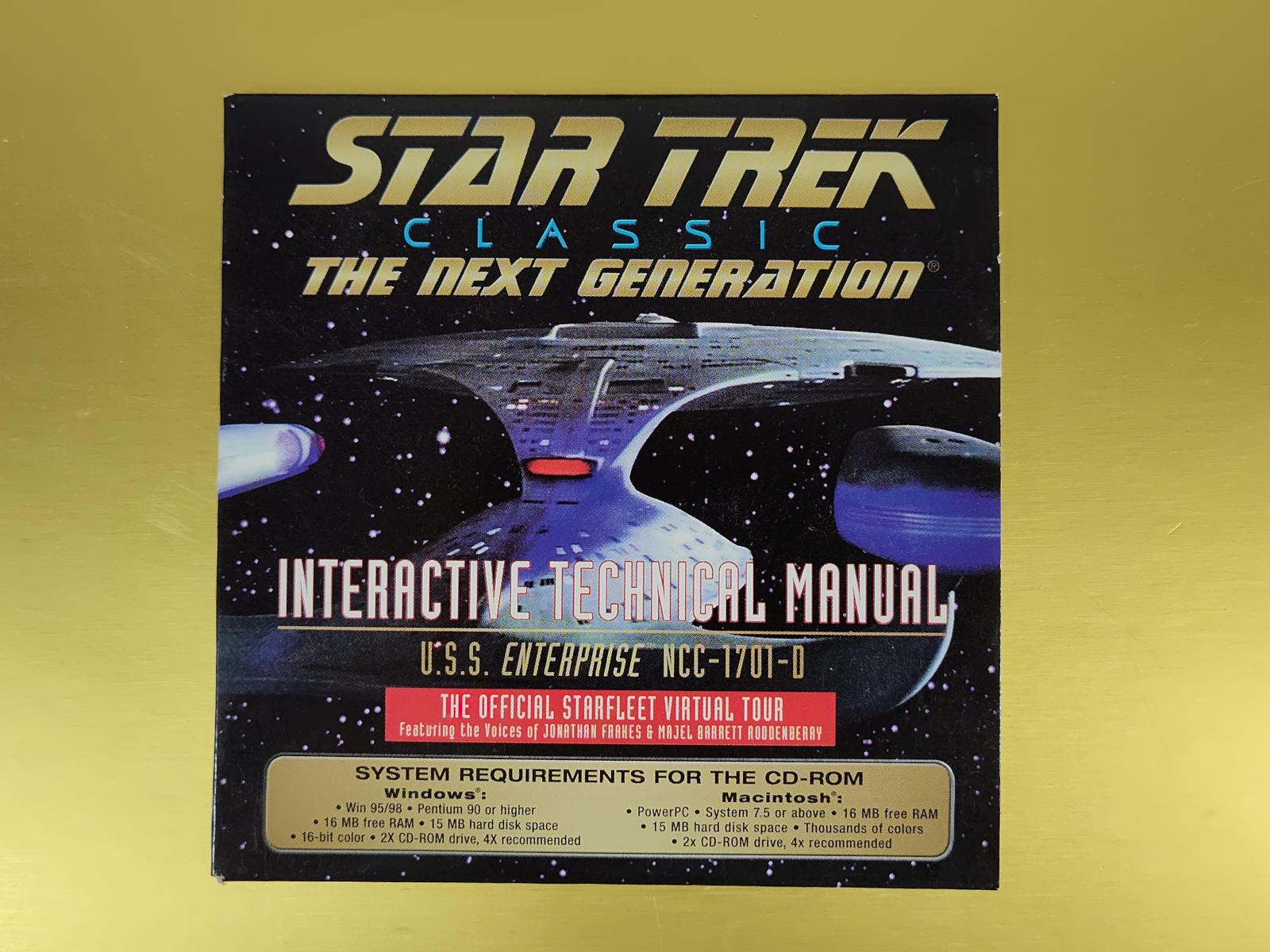 🖖 Star Trek TNG Interactive Technical Manual USS Enterprise-D CD-ROM Win/Mac
