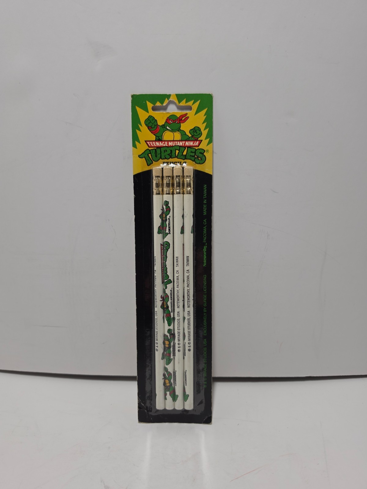Vintage Teenage Mutant Ninja Turtles TMNT Pencils 4 Pack Mirage Studios 1989