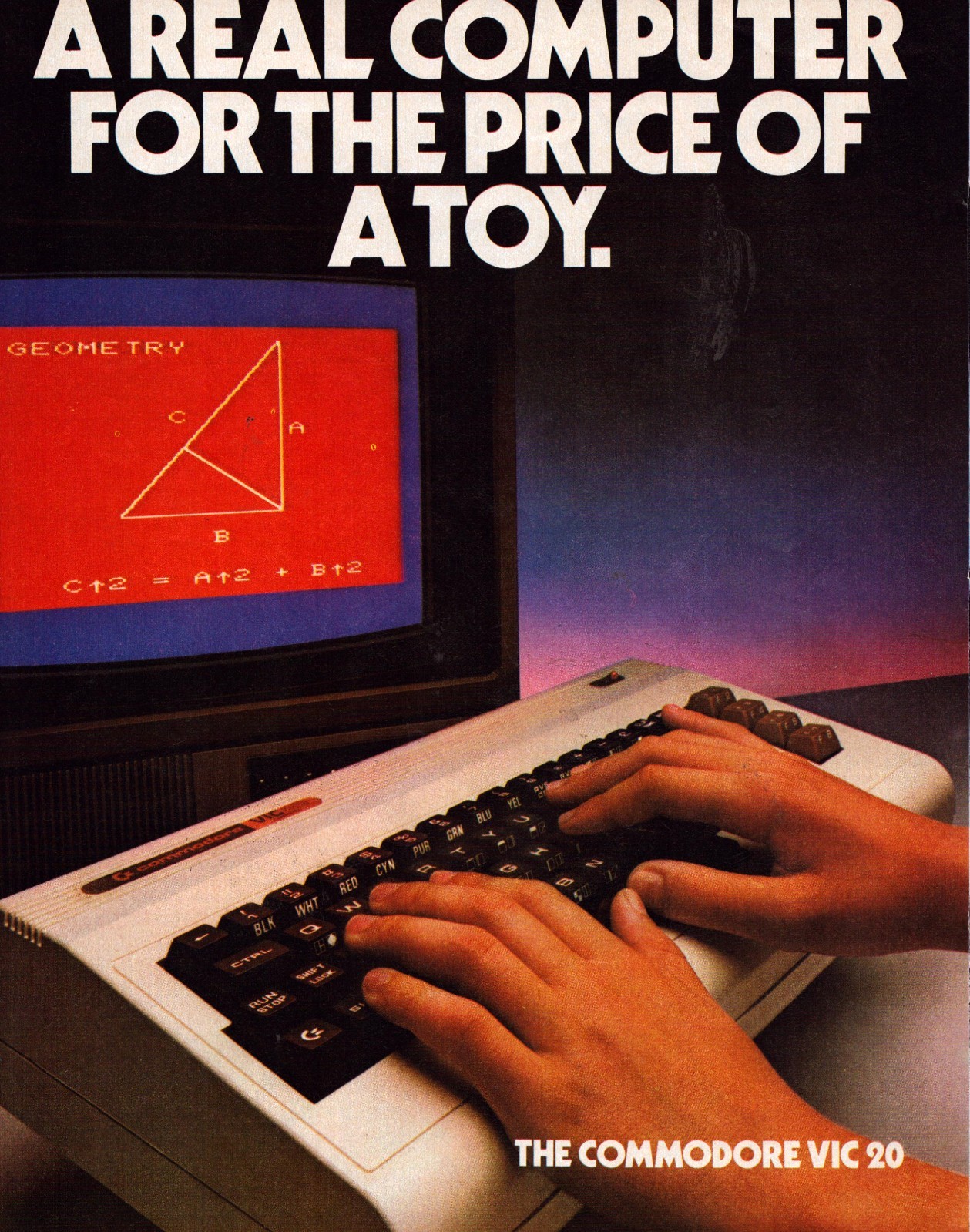 Vintage 1982 Commodore VIC 20 Computer Print Ad Lot of 2